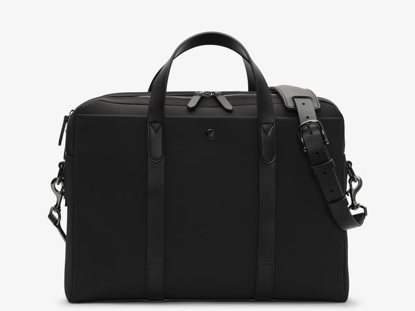 The Envoy Professional エコバッグ ブラック M/S Endeavour, Eclipse Black/Black – Recycled-Nylon Briefcase | Mismo