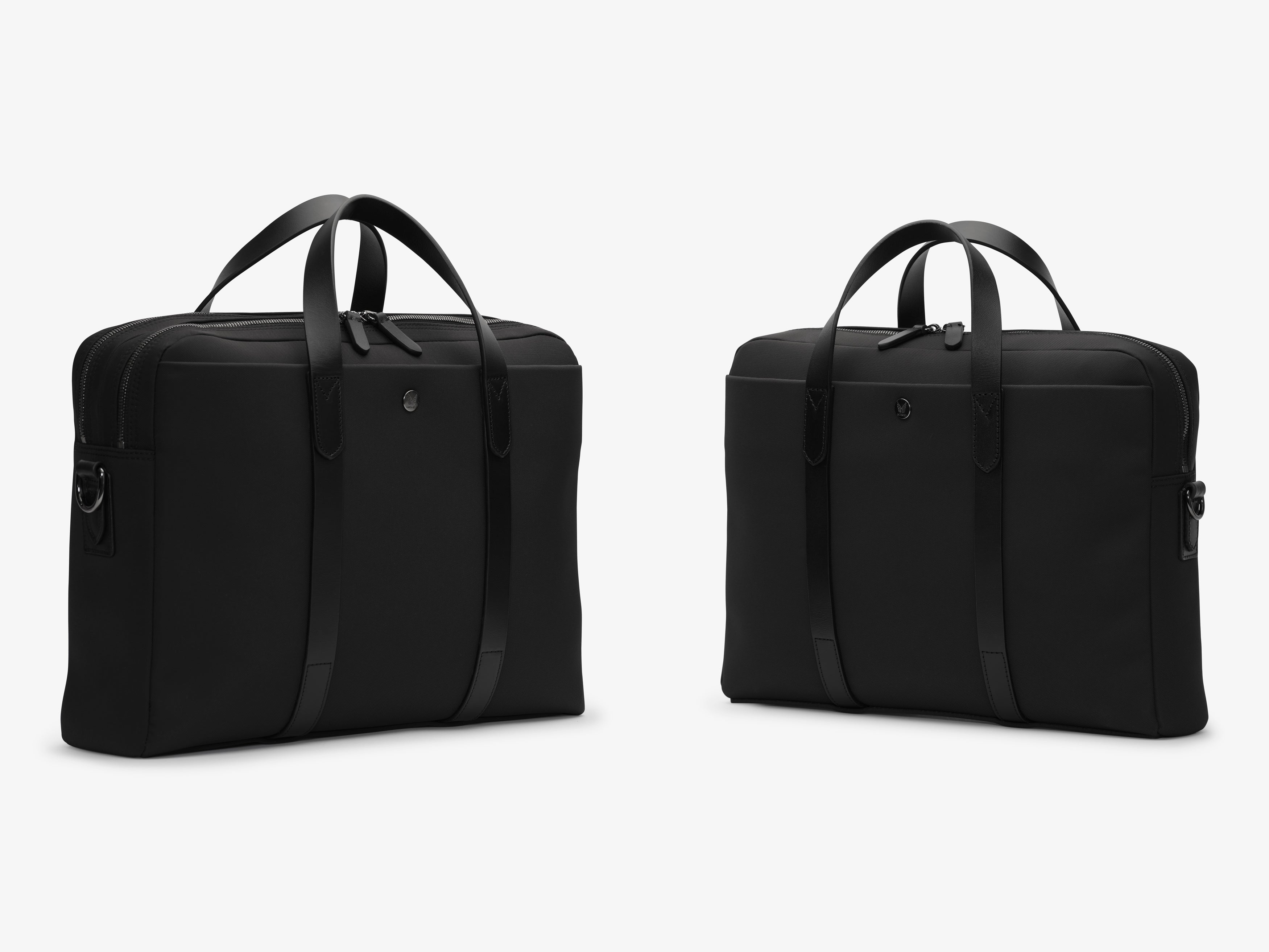 M/S Endeavour, Eclipse Black/Black – Recycled-Nylon Briefcase