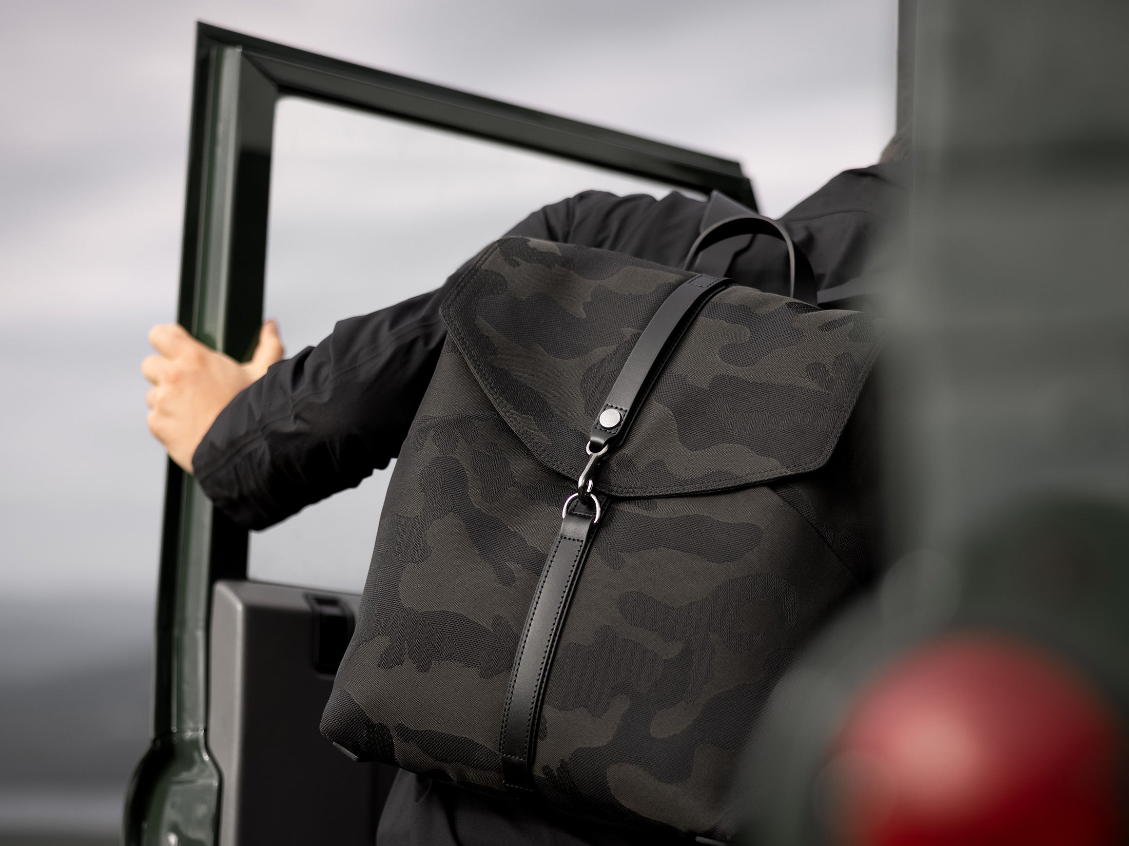 M/S Rucksack, Into the Deep/Black – Camo Jacquard Backpack | Mismo