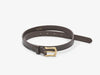 Slim Belt - Dark Brown Leather